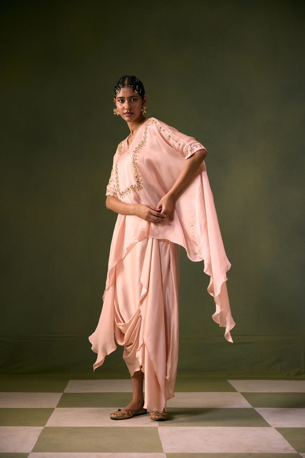 Cove Lite Antifit Asymmetric Top & Cowl Skirt