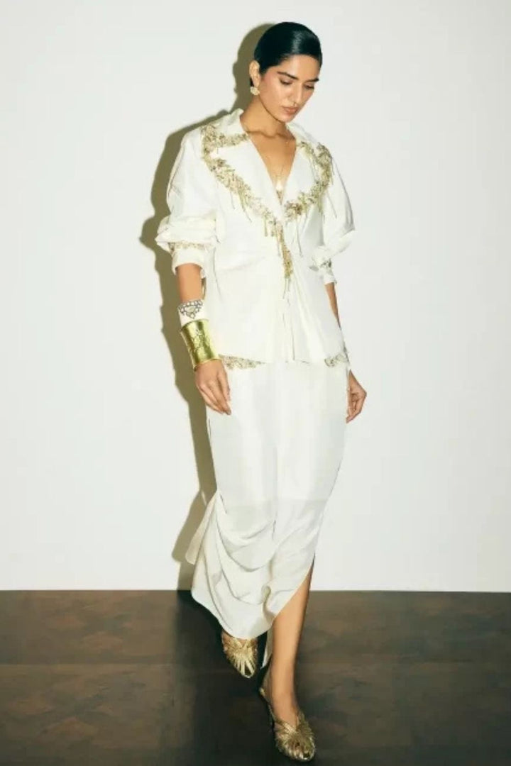 “Virna” Jacket with “Daria” Skirt