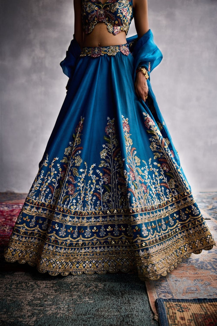 Deep Ocean Blue Lehenga Set