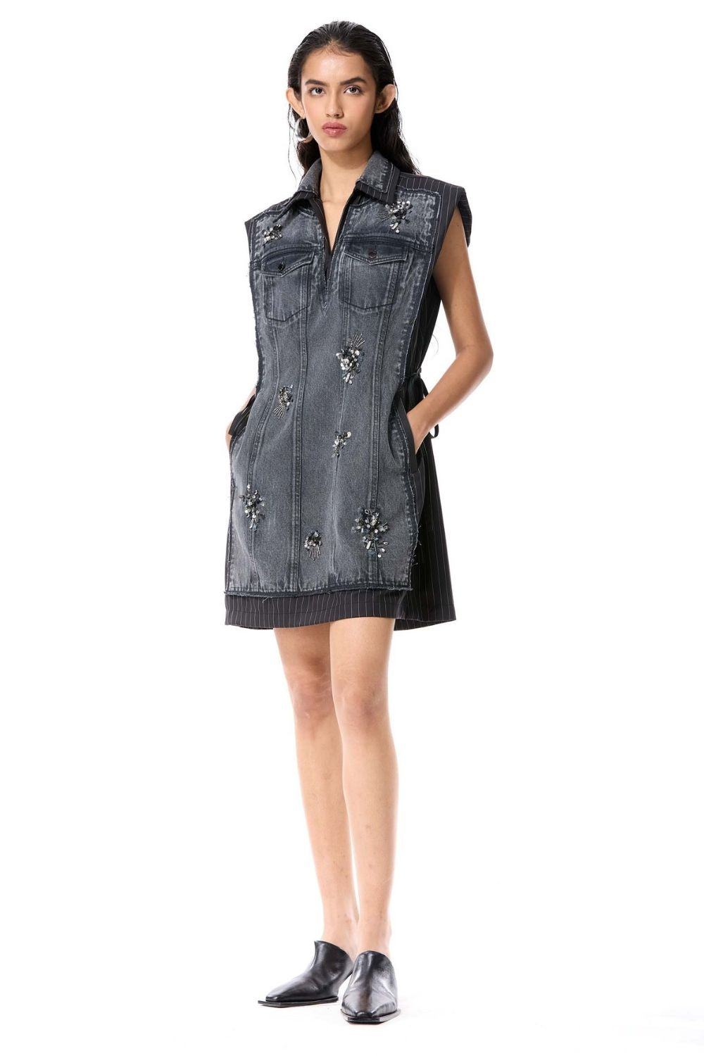 'Iron Halo' Denim Dress