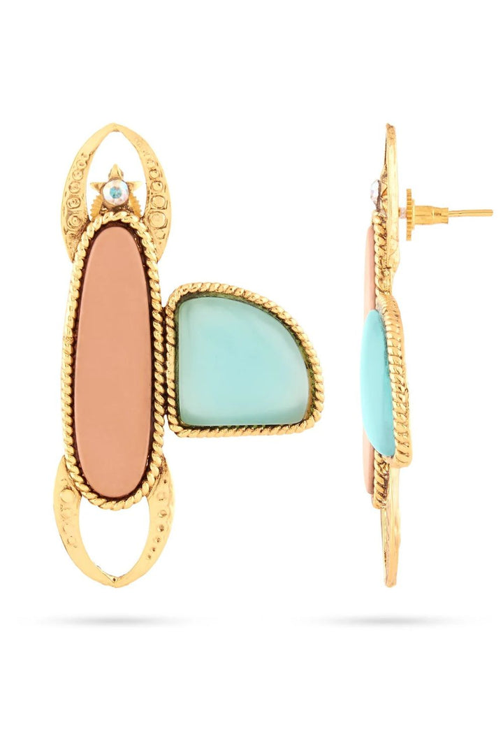 Gold Deco Fly Earrings