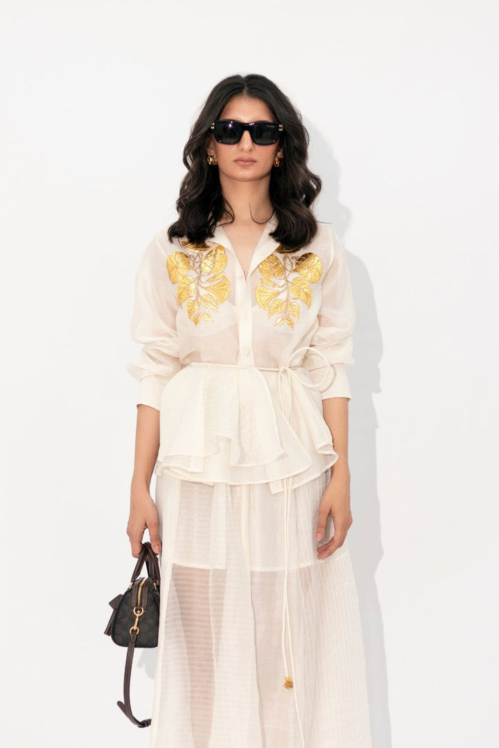 Ivory Botanica Gotapatti shirt