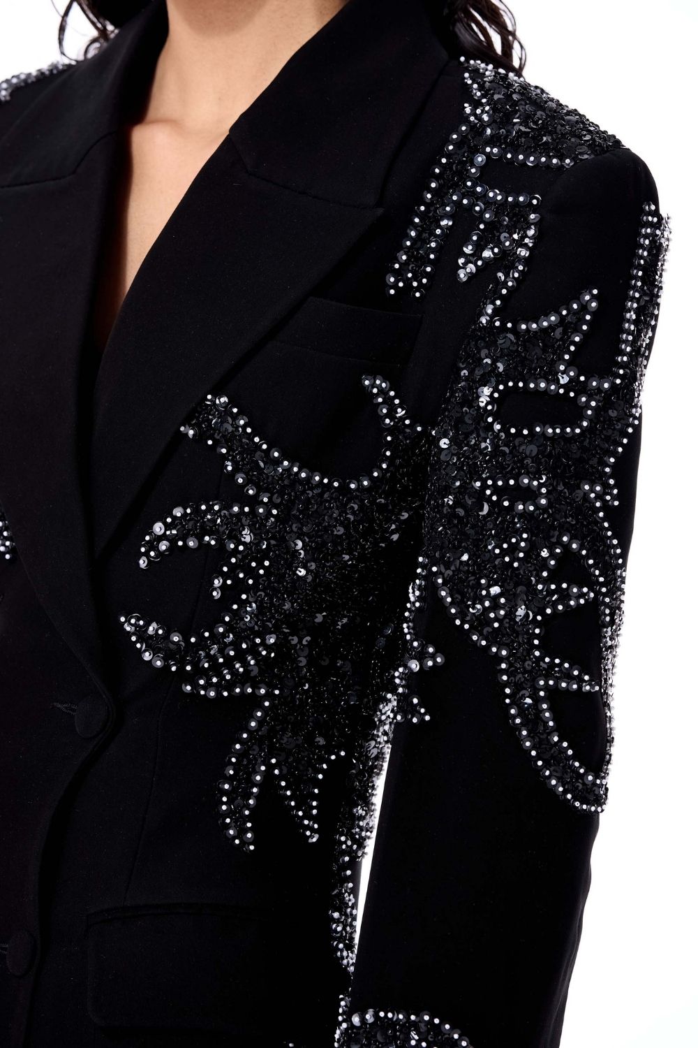 Fiery Bloom Blazer Dress