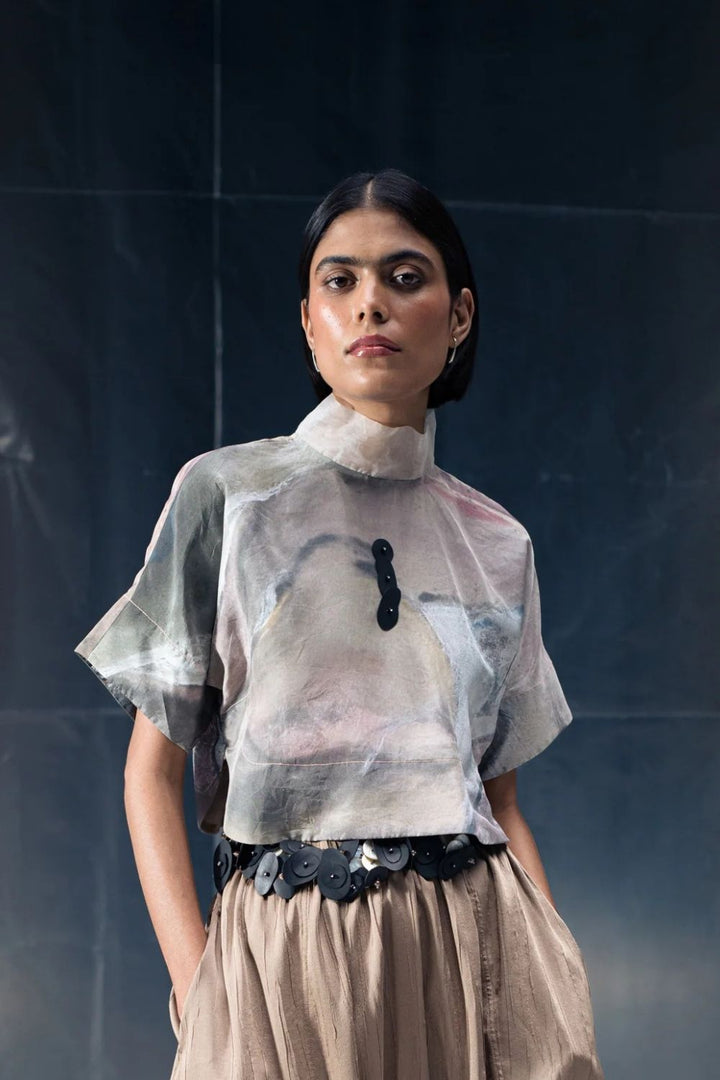 Chatter Artwork Crop Top