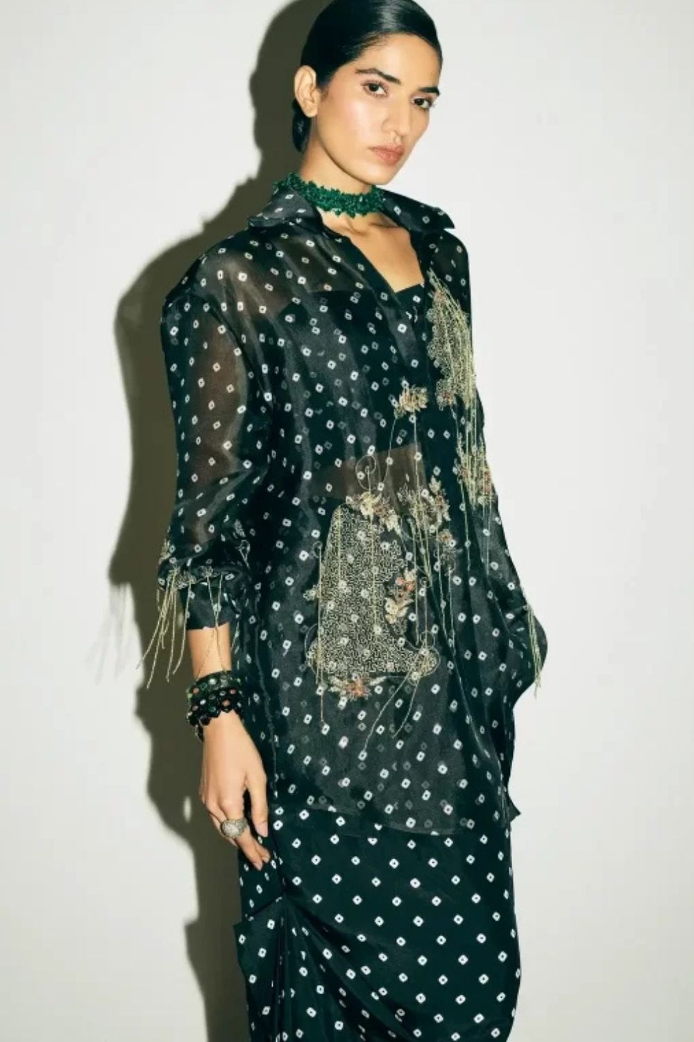 “Lolo” Shirt with Bustier & Daria Skirt