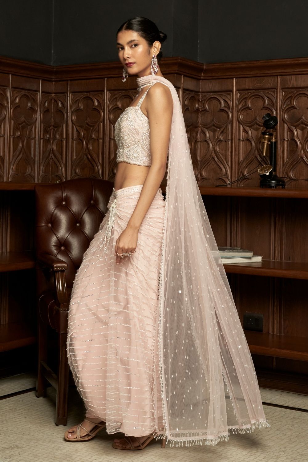 Pink Indo-Western Set