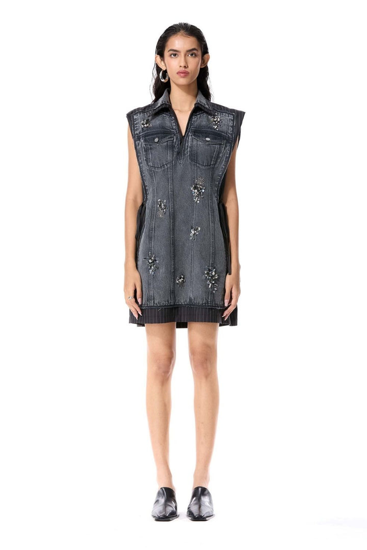 'Iron Halo' Denim Dress