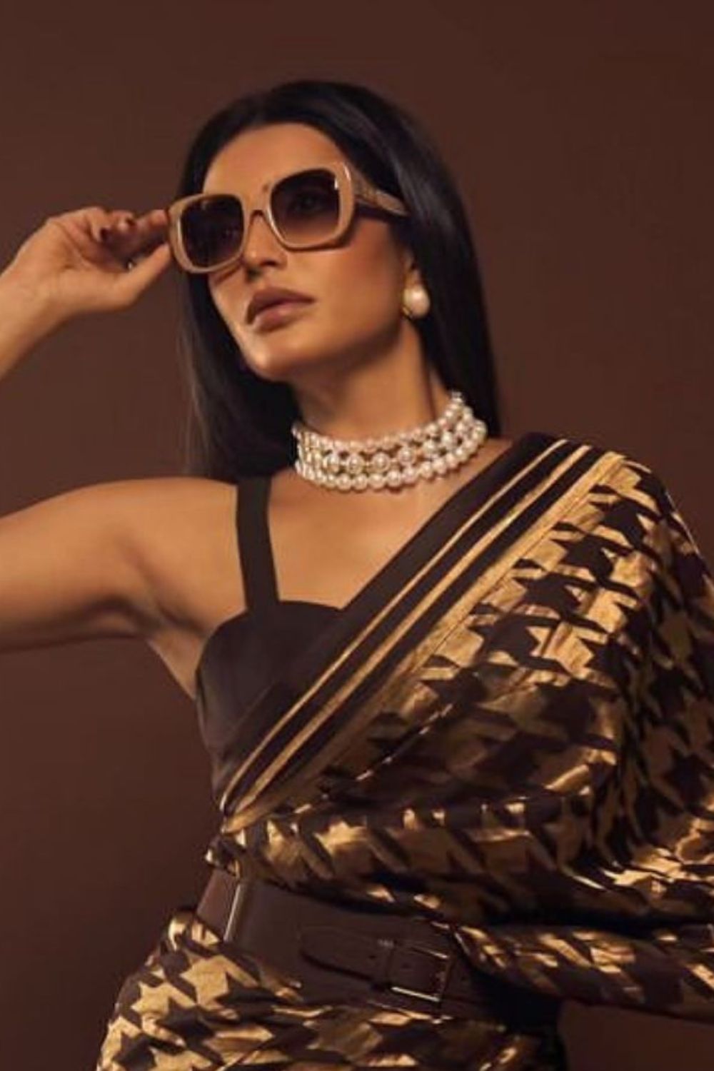 Karishma Tanna in Swarovski Pearl Choker