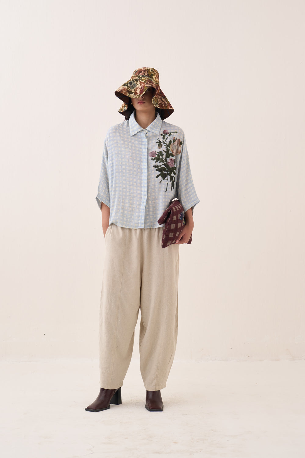 Gingham Ae Shirt Set