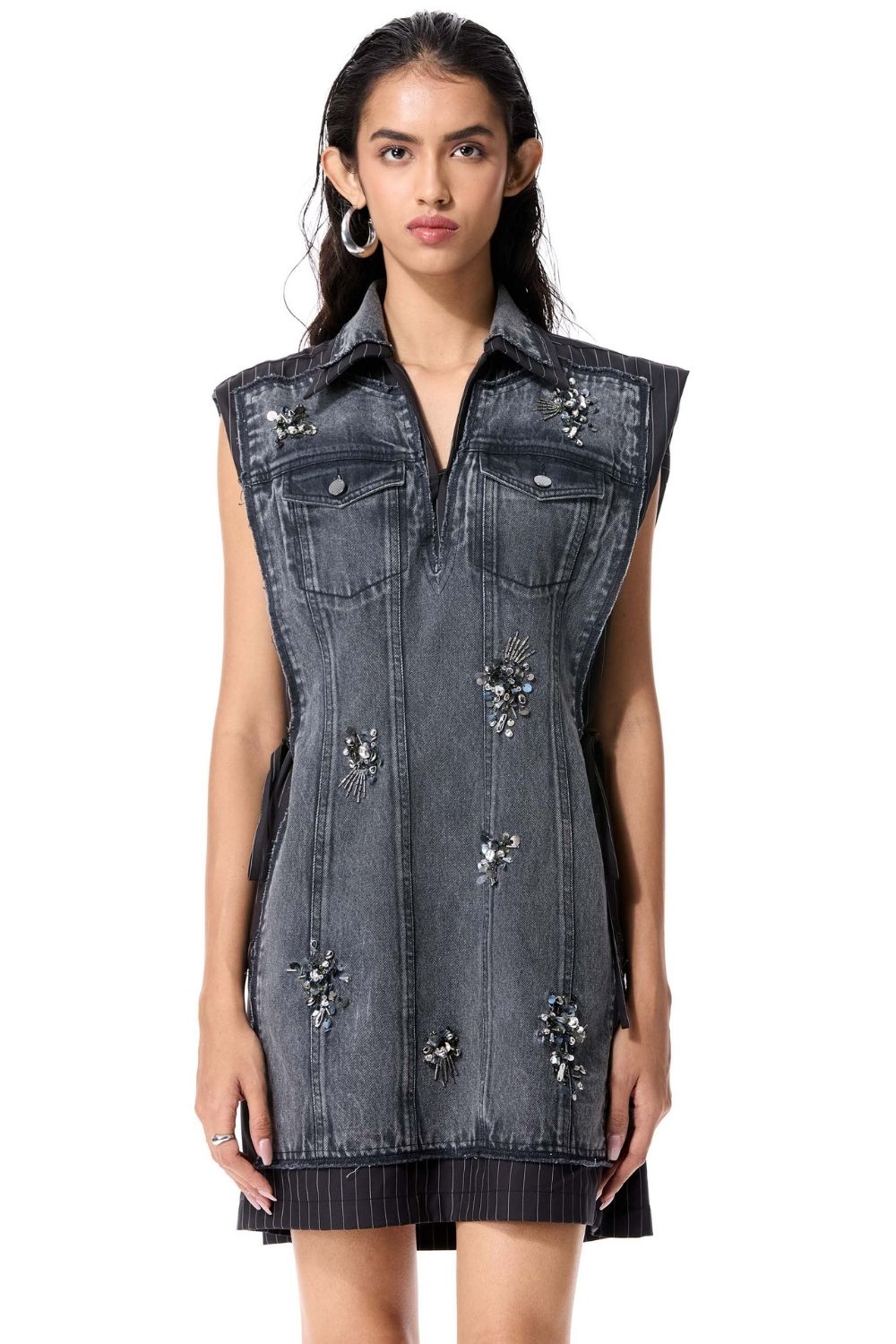 'Iron Halo' Denim Dress