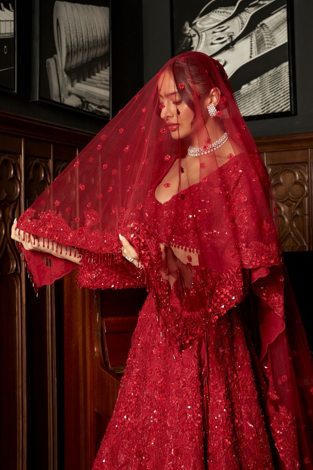 Red Bridal Lehenga Set