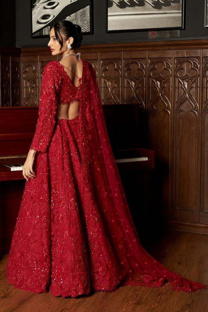 Red Bridal Lehenga Set