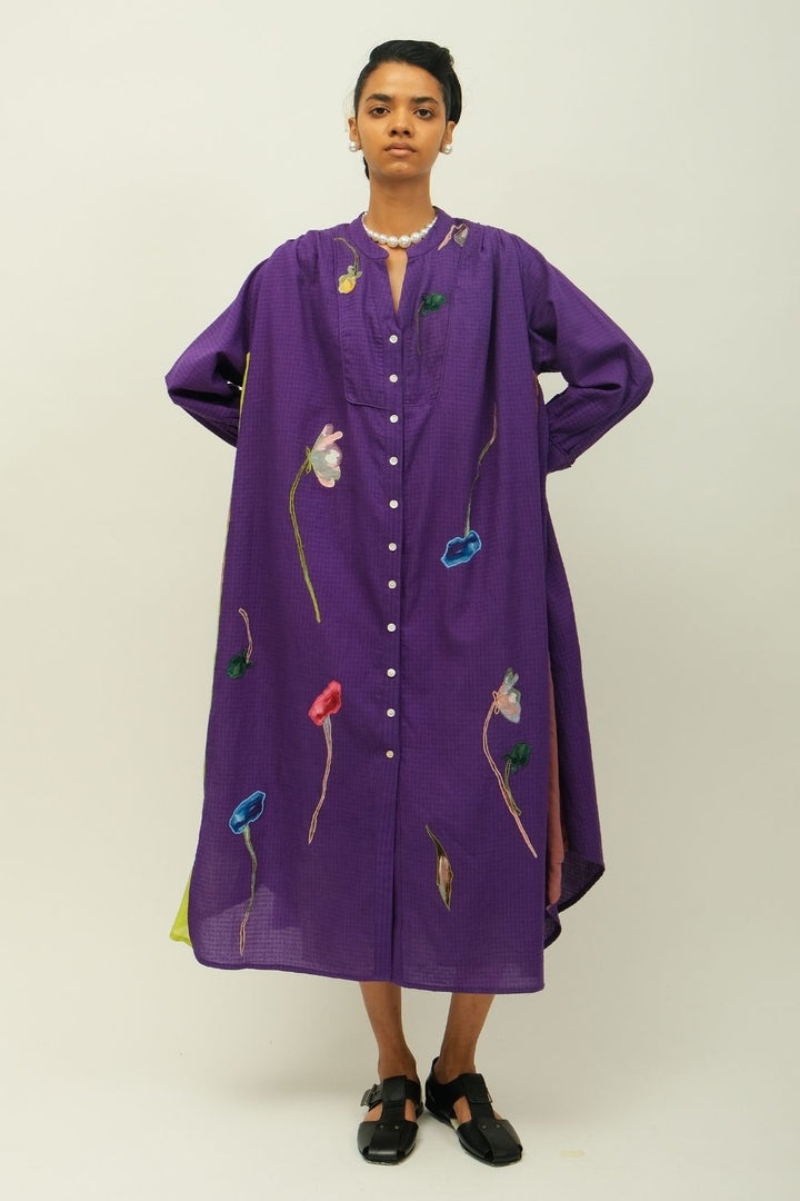Thistle Applique Dress