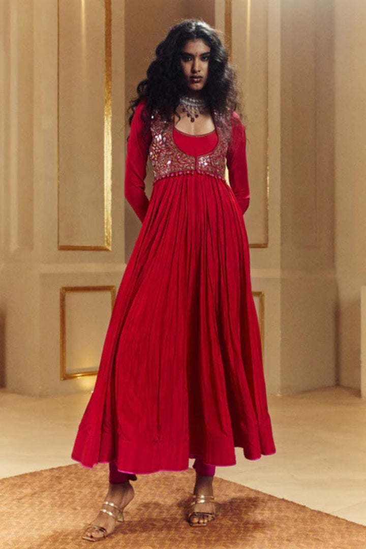 Surkh Laal Anarkal Koti set