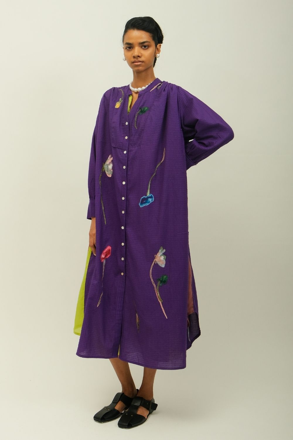 Thistle Applique Dress
