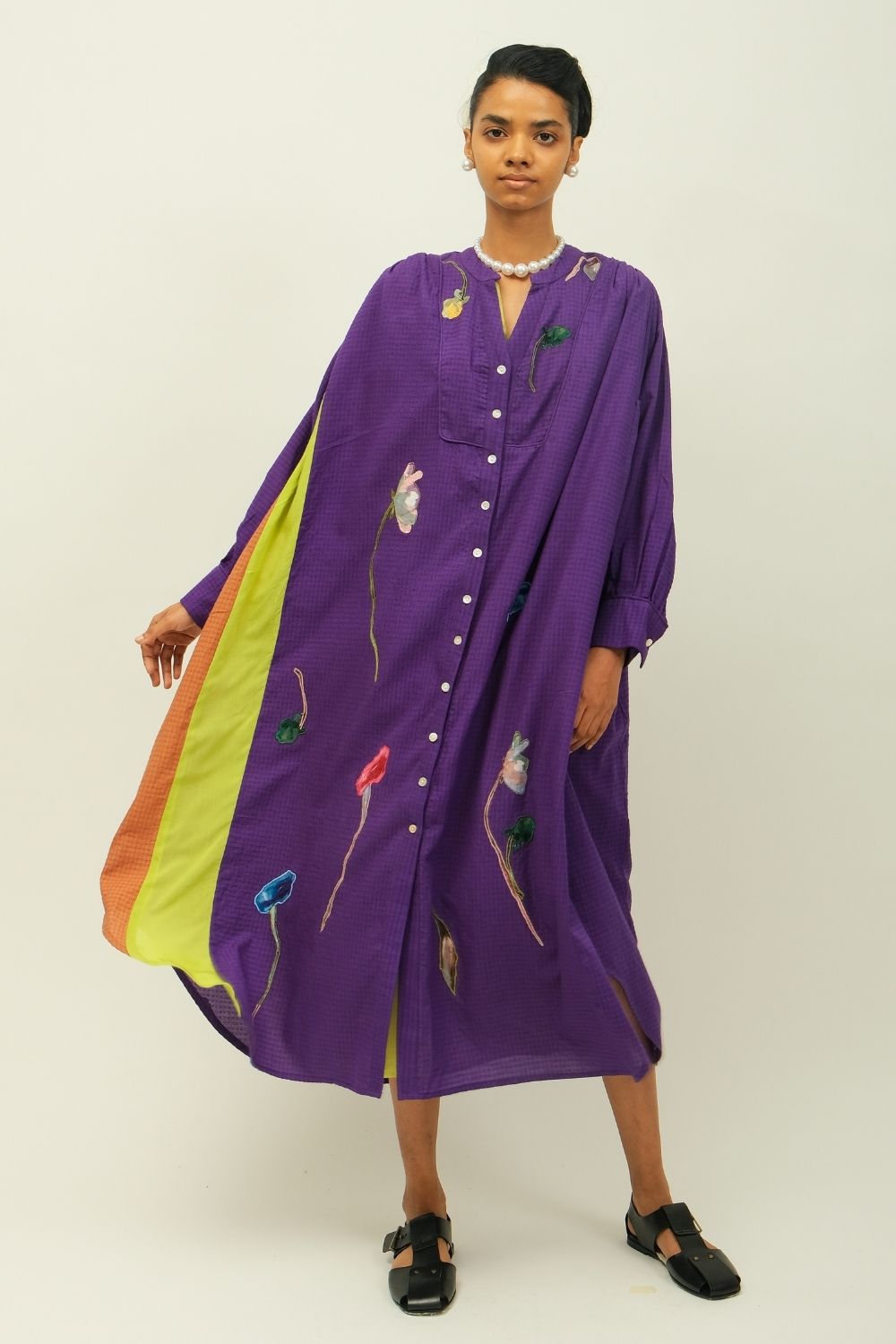 Thistle Applique Dress