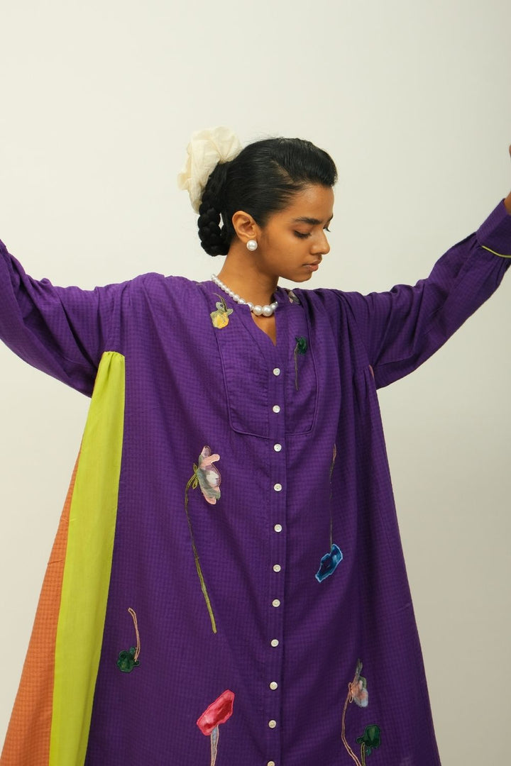 Thistle Applique Dress