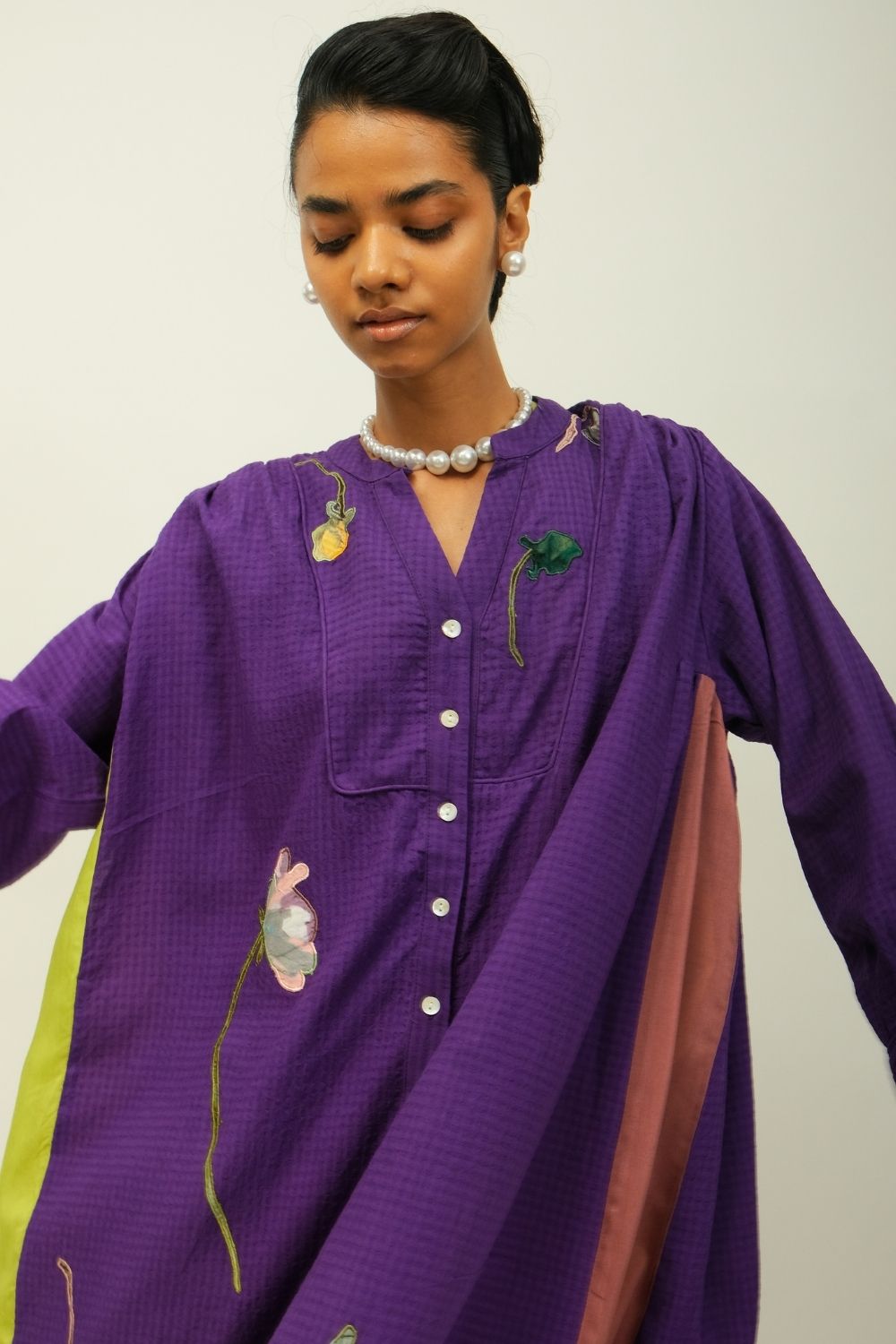 Thistle Applique Dress