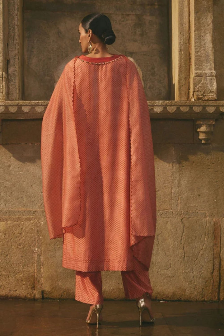 Chanderi Printed Kurta Set