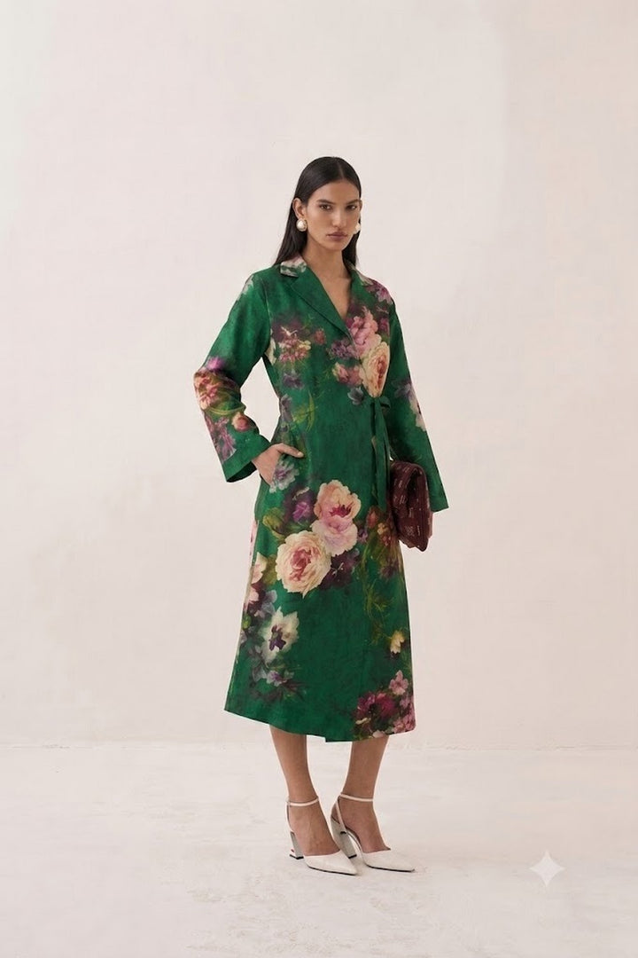 Rosarium Tie knot Trench Dress
