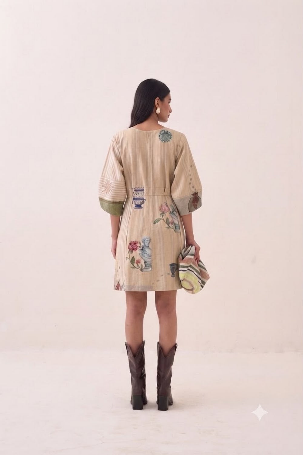 Nakshatra Bubble Sleeve Dress