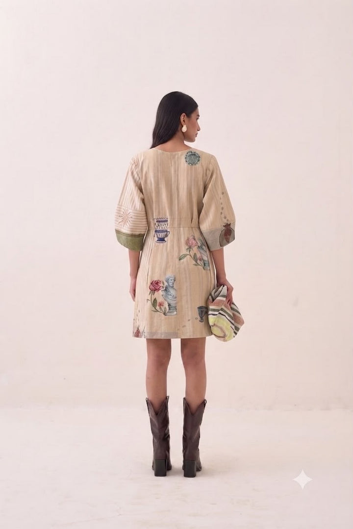 Nakshatra Bubble Sleeve Dress