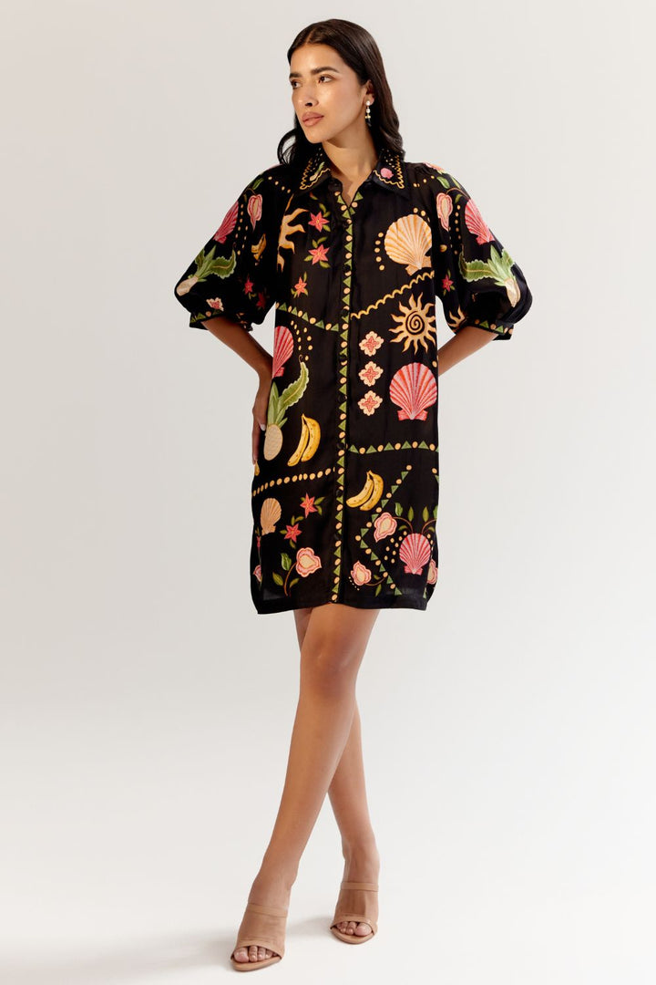 Rosa Mini - Seashell (Black)