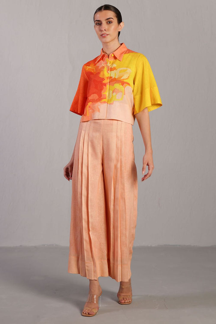 Diffuse bright orange & yellow Co-ord set