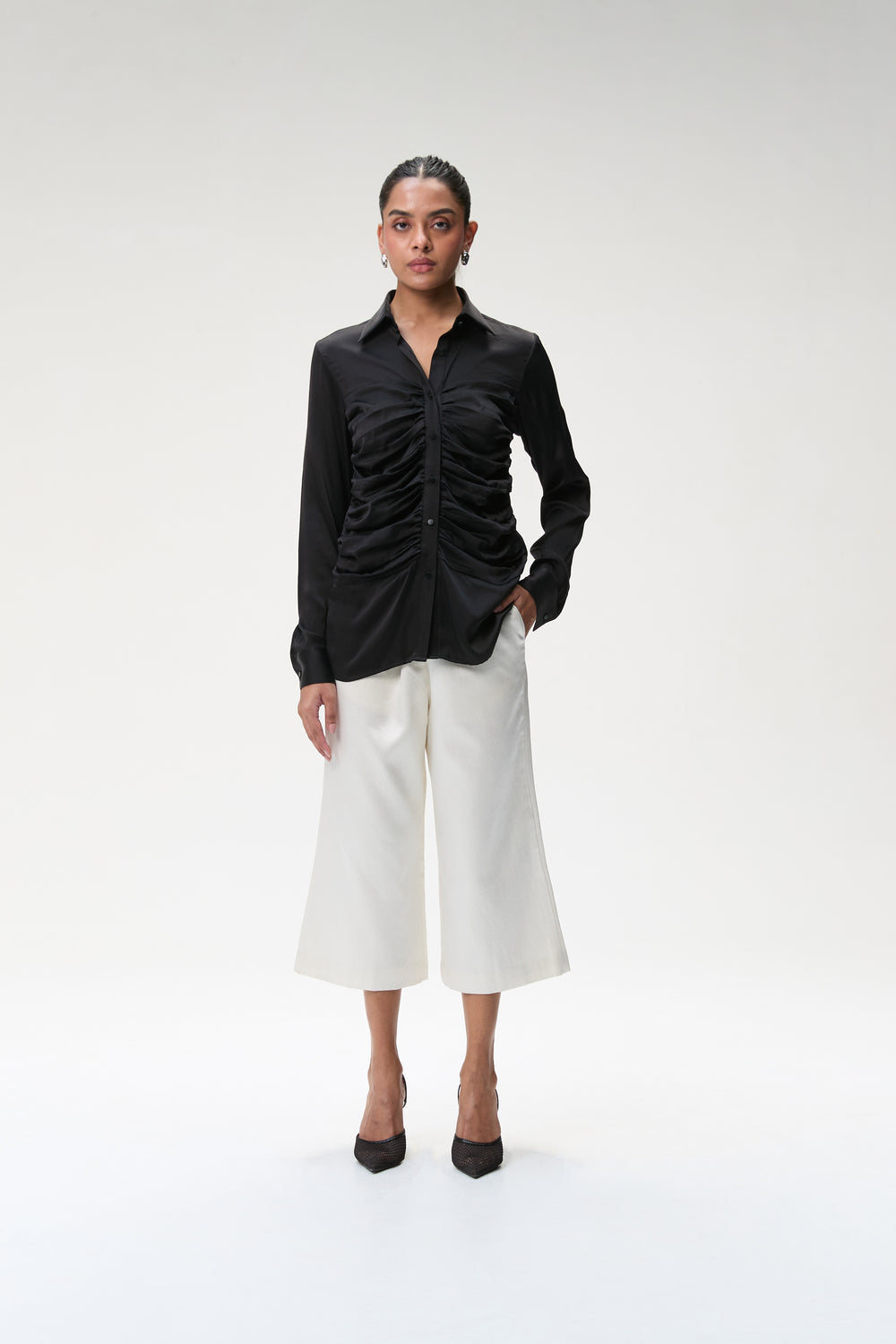 Black Bustier Shirt