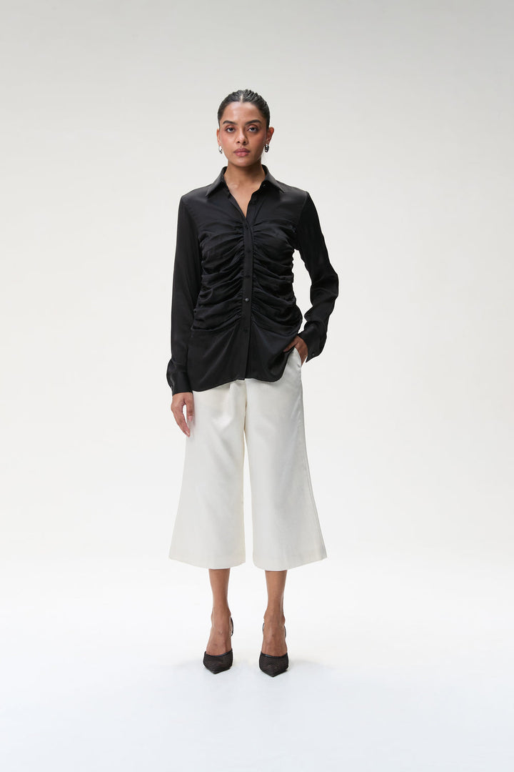 Black Bustier Shirt