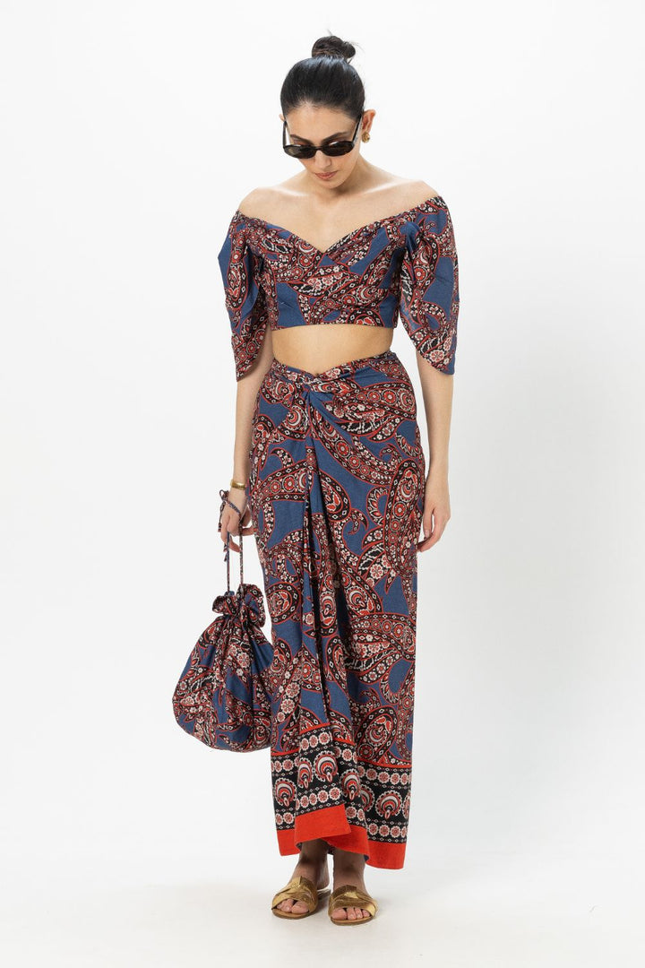 Deniz Tulip Skirt Set