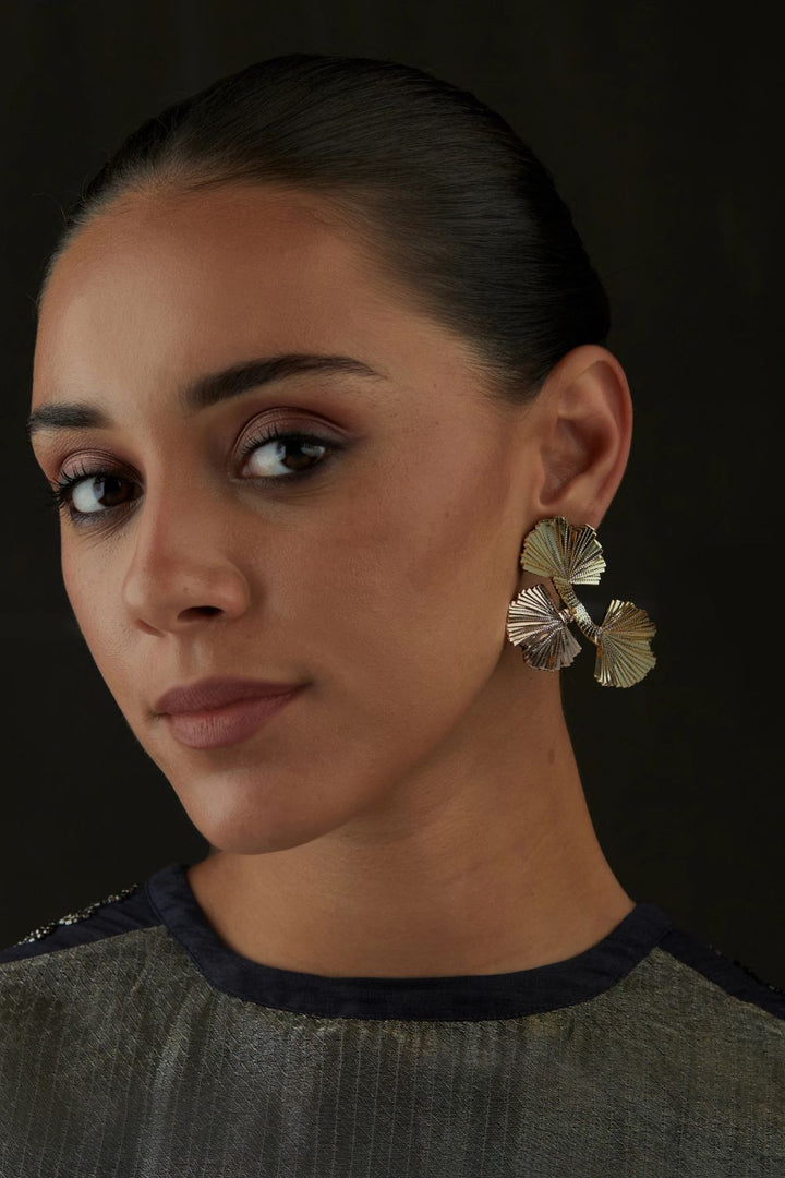 Ginkgo Threeway Earring