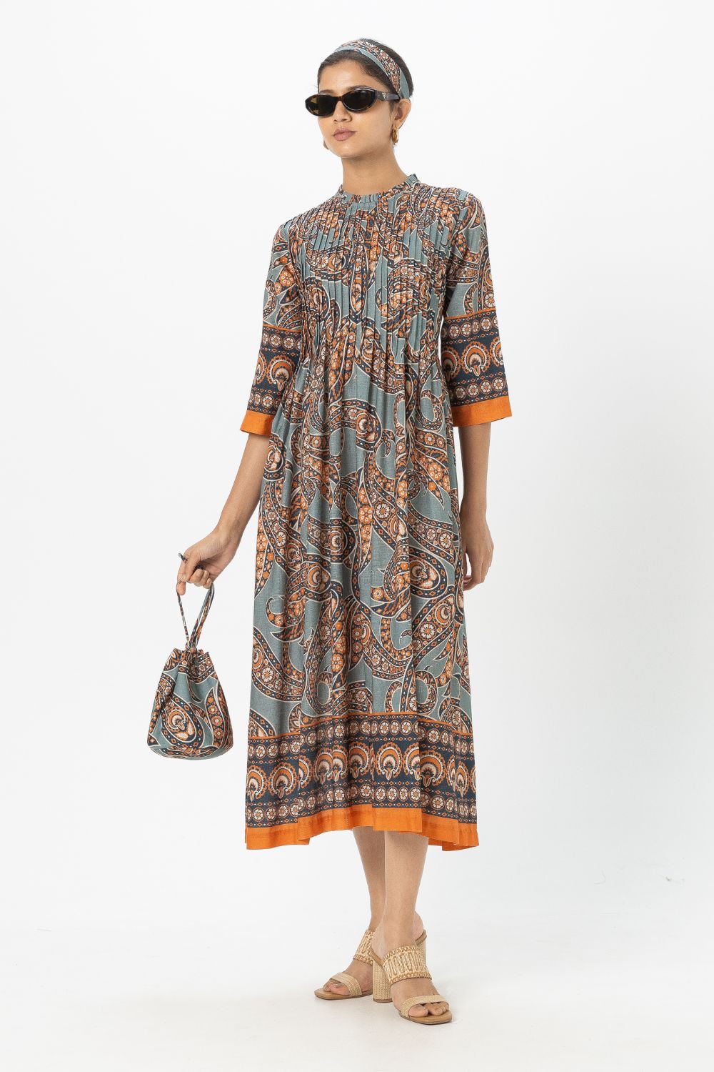 Koishi Pleated Midi Dress