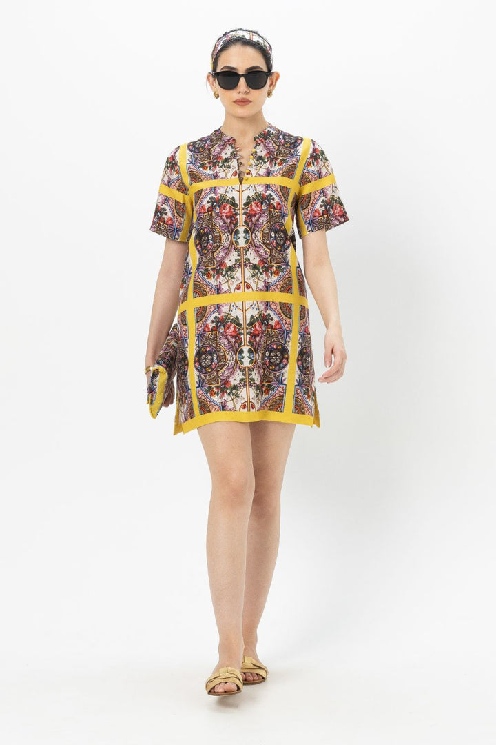 Rococo Yellow Shift Dress