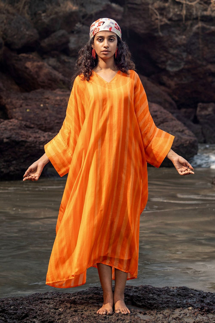 Angela Stripe Kaftan