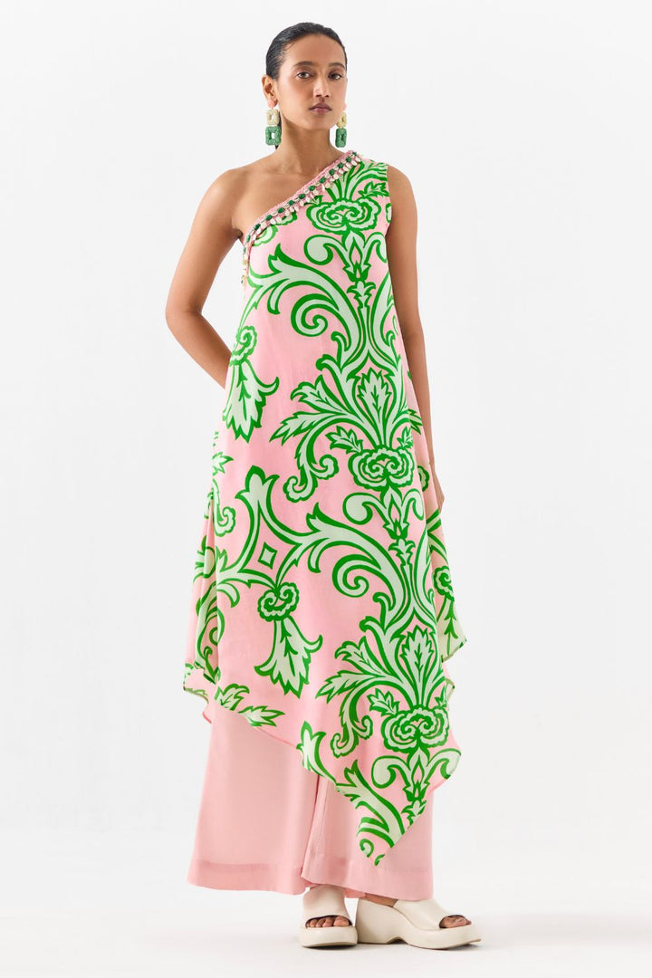 LA PAZ ONE SHOULDER KURTA AND PANTS