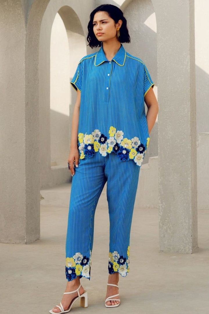 BLUE CHOLE PANTS