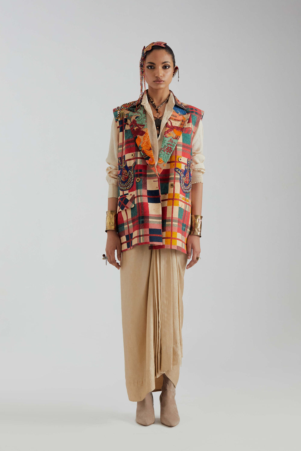 Noori Double Breasted Vest