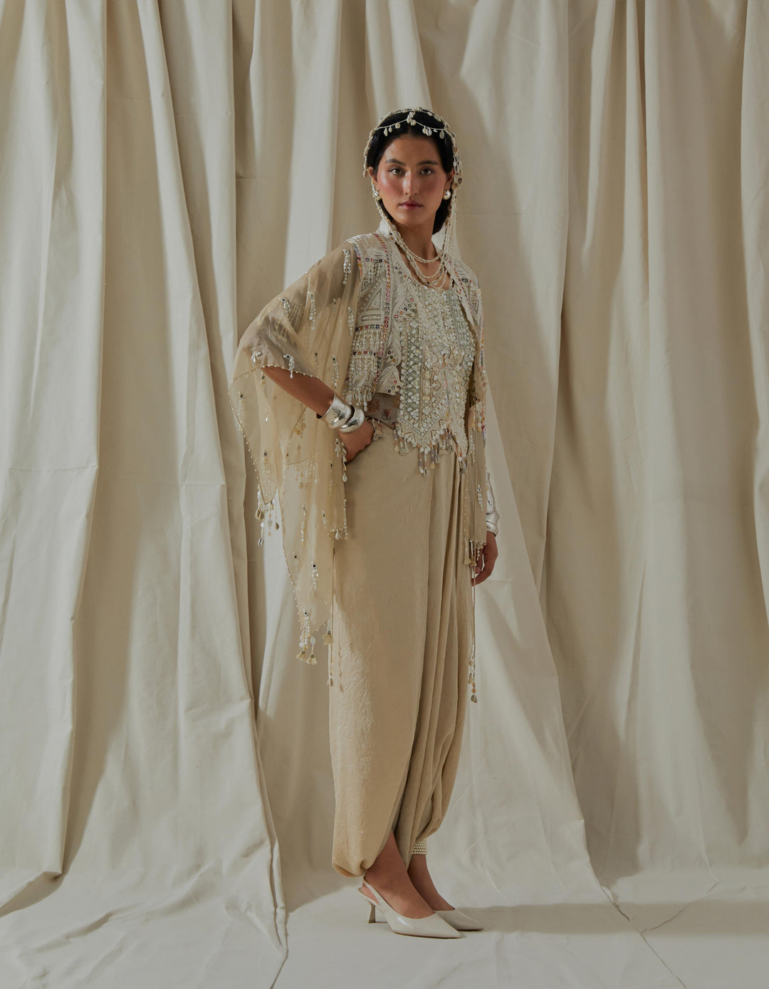 Veni Dupatta Jacket Set