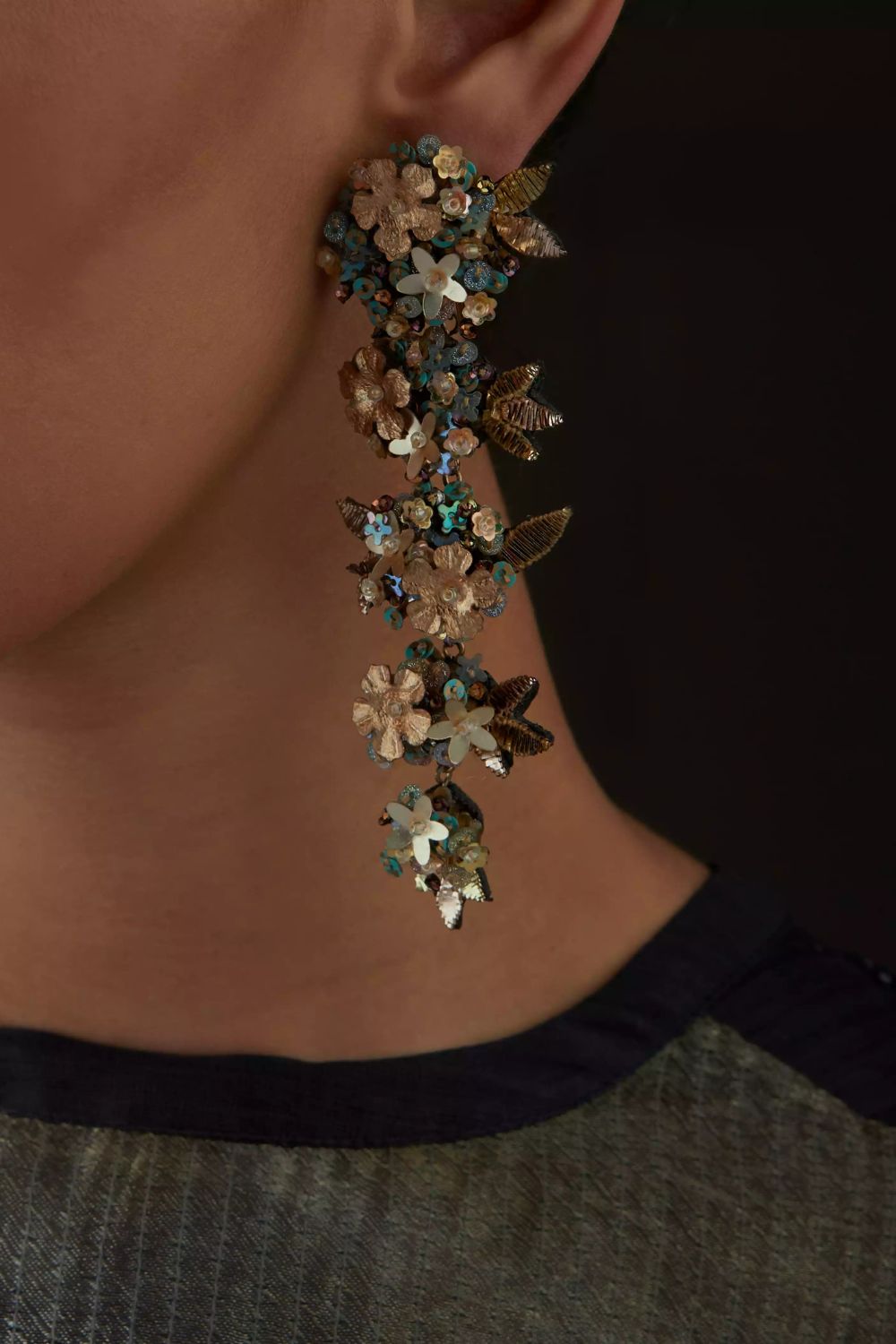 Quartz Cascade Earring