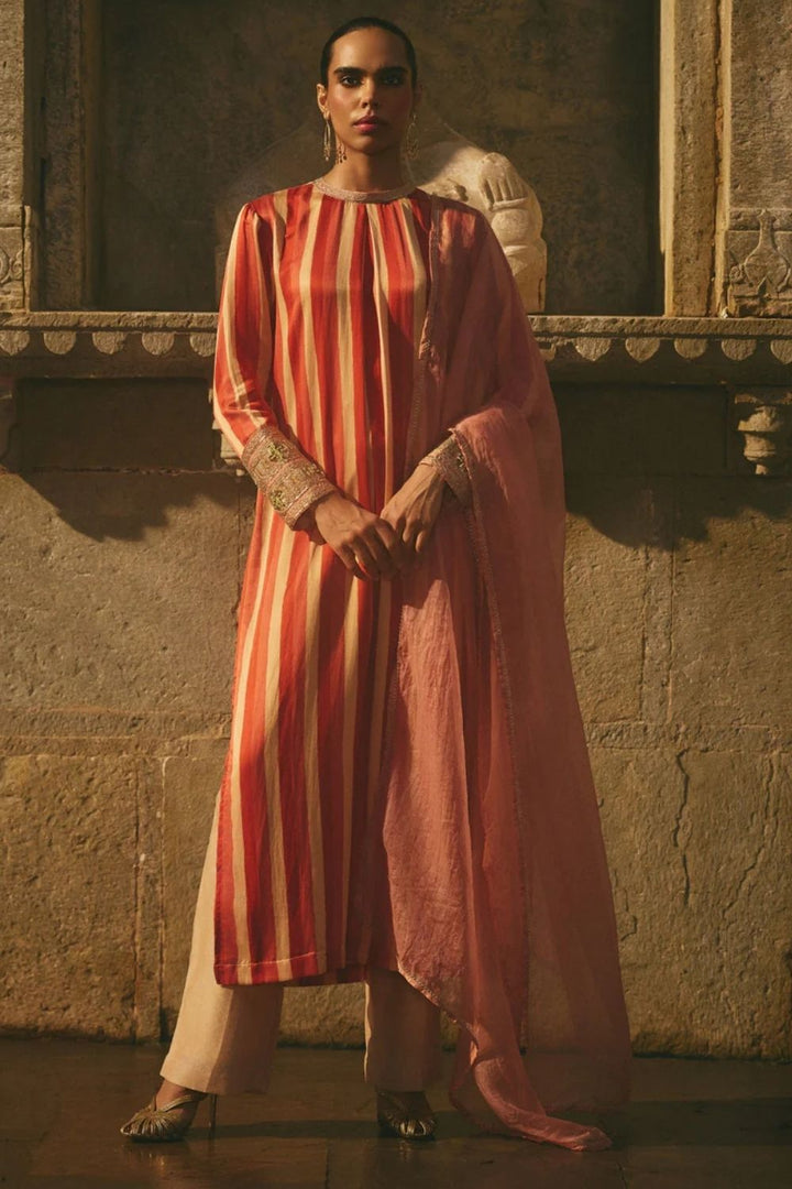 Stripe Kurta Set