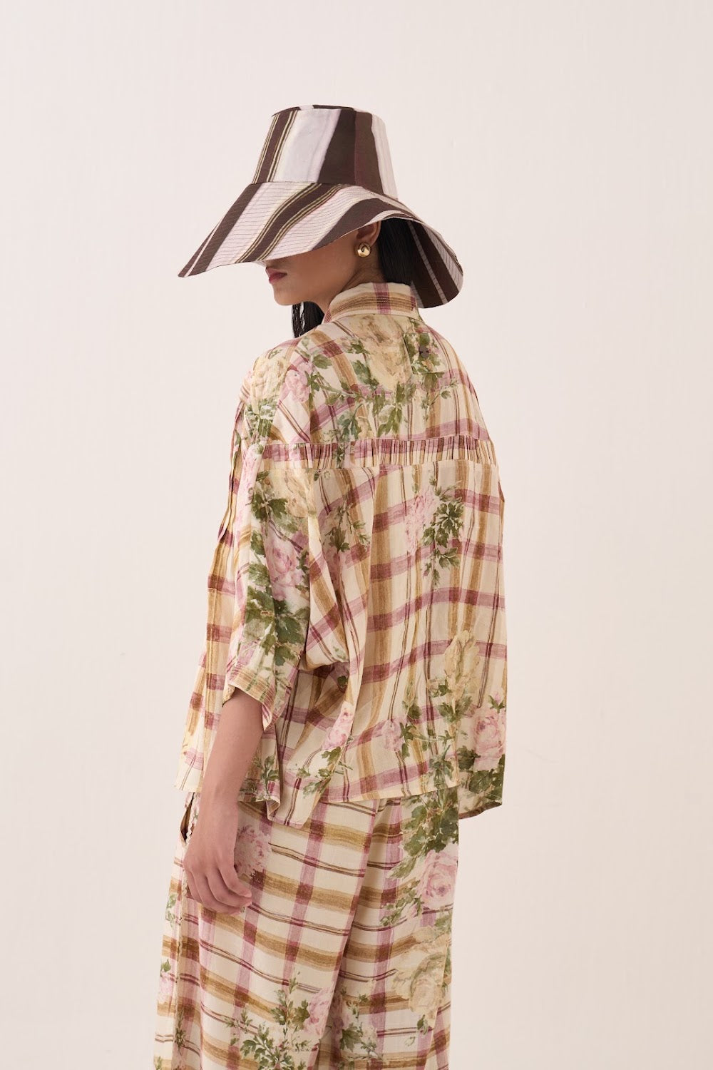 Jaali Rose Pintuck Shirt