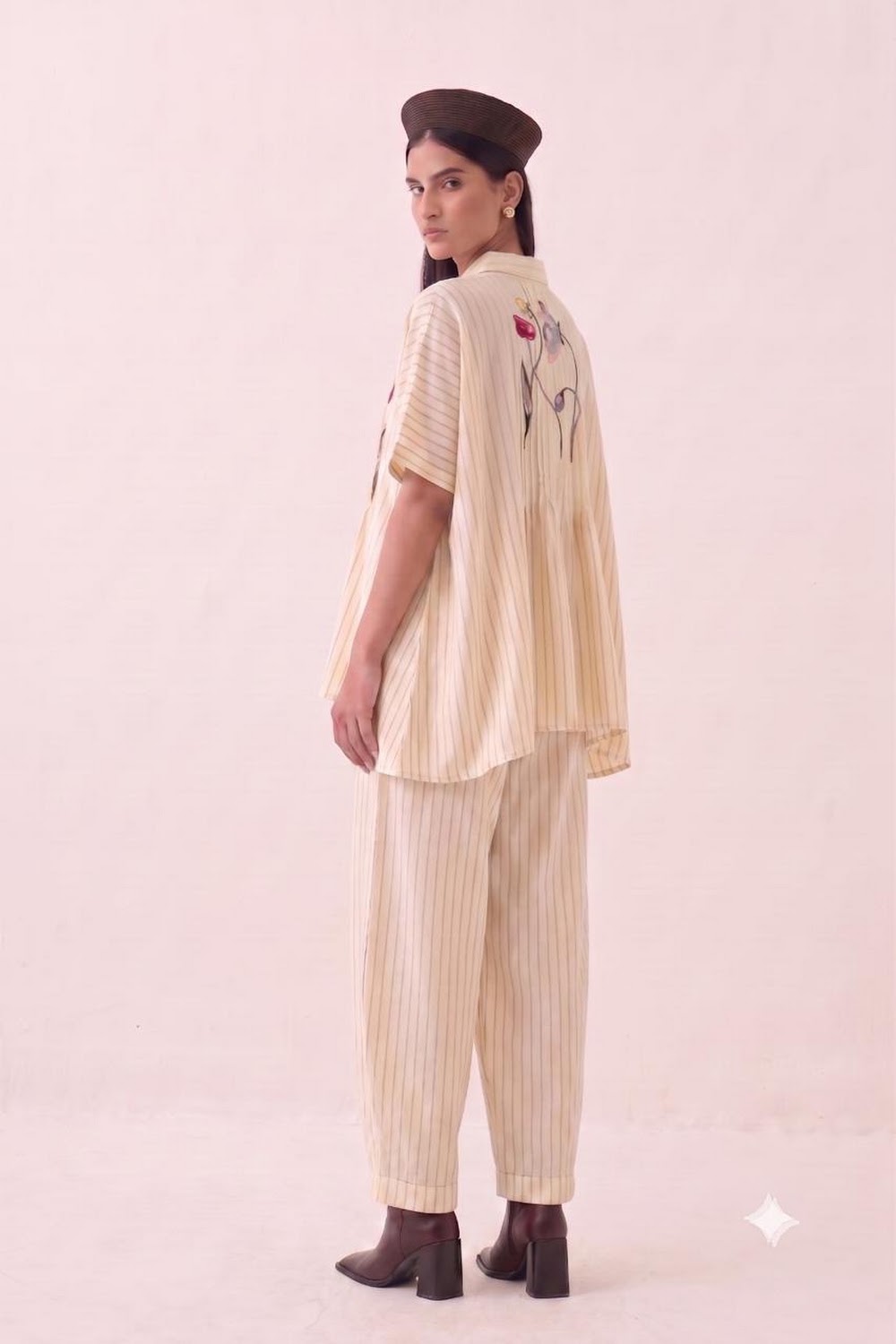 Lehar Rose Flare Top