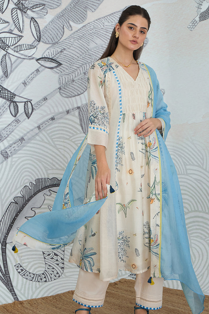 Jungle Anarkali Set