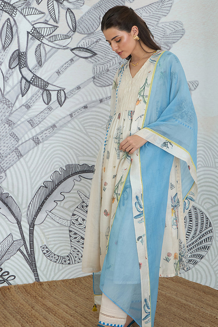 Jungle Anarkali Set