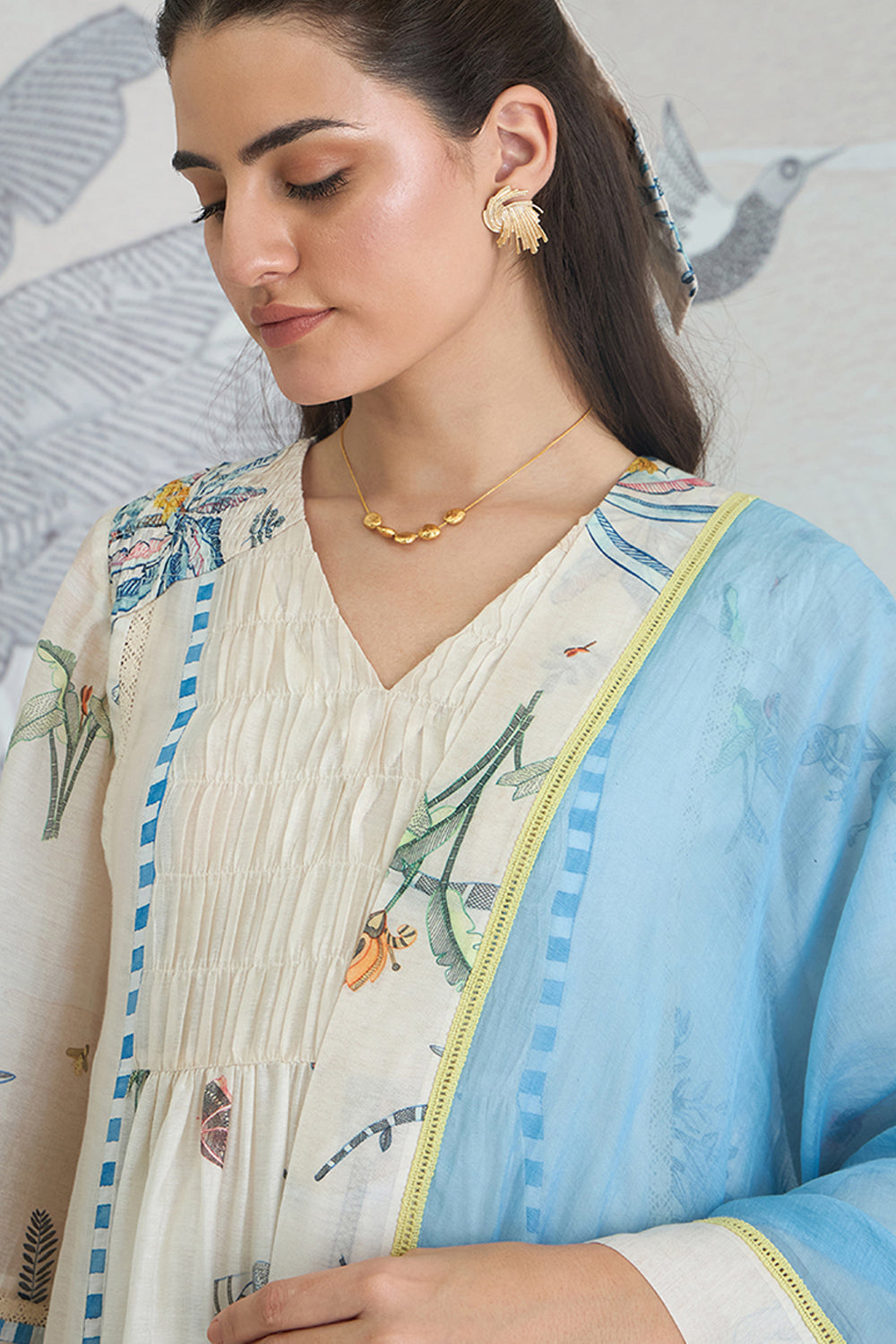 Jungle Anarkali Set