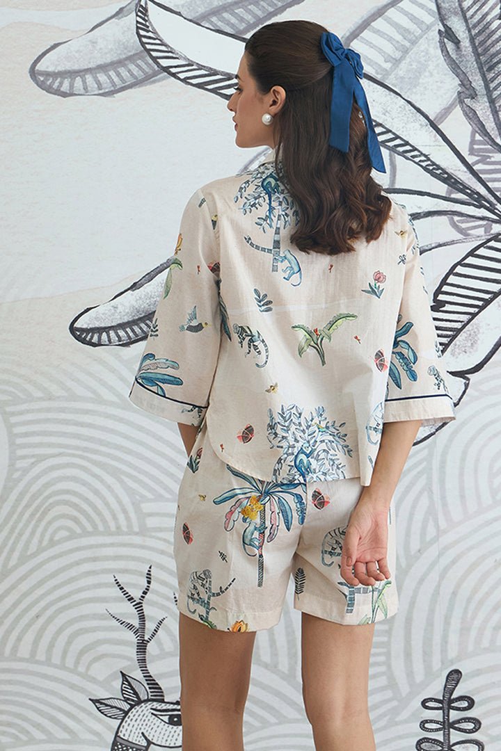 Jungle Crop Shirt and Shorts