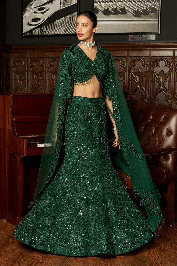 Emerald Fishcut Lehenga Set