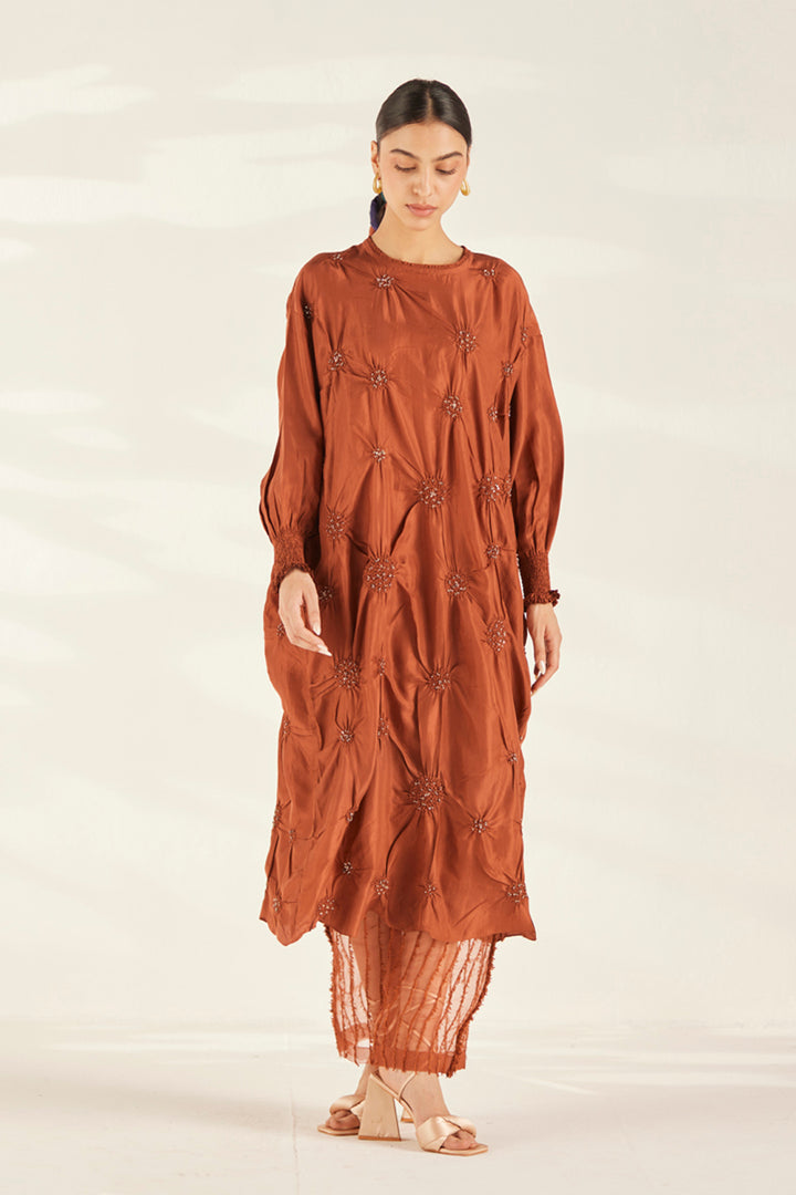 Rust Tesselate Tunic Set