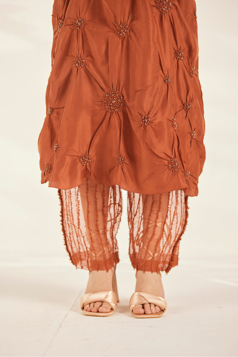 Rust Tesselate Tunic Set